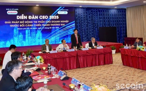 Secoin tham gia Diễn đàn CEO 2025 – Kiến tạo lối đi mới cho doanh nghiệp Việt giữa sóng gió thương mại toàn cầu